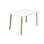 Danyail Rectangular with Solid Wood Base Dining Table