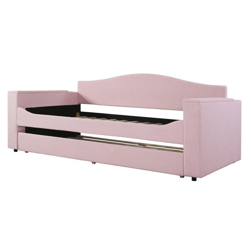 Efrata Upholstered Daybed Bed, Gray, Twin