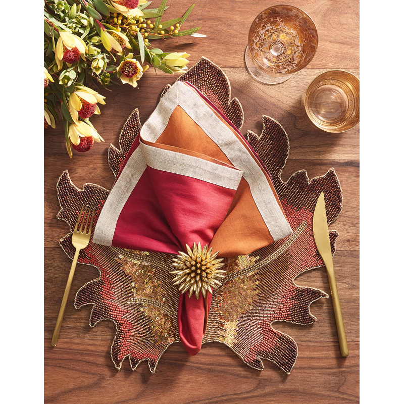 Enamor Stellar Napkin Ring, Gold