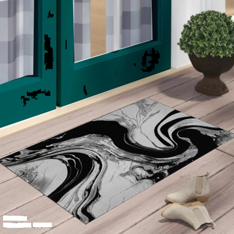 Abstract Area Rug, Rectangle 60 x 110 cm