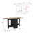 Gateleg Folding Table Space-Saving With Compact Design-114002555