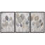 «Neutral Silver Leaf Botanical Art», photos de salon, impression sur toile encadrée, 3 pièces-131500949-131500954