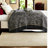 Luxurious Jacquard Black Bedding Set, Cotton Comfort King Size