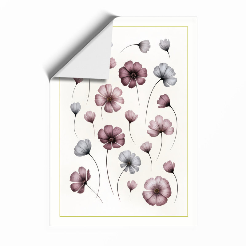 Scattered Blooms Botanical - Framed Print, Unframed, A3 - 42.0 x 29.7 cm