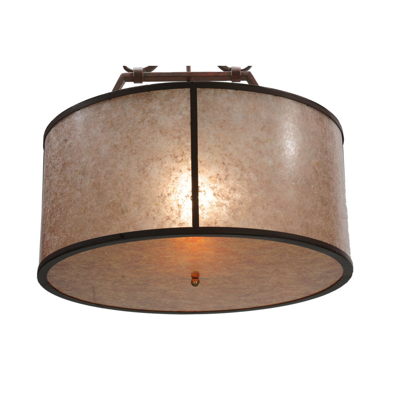 Luminaire suspendu tambour 1 lumières unique