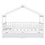 Lit simple en bois pour la chambre-530244836