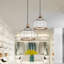 10" Kezia Brass Metal And Clear Glass Pendant Light - 17 Stories