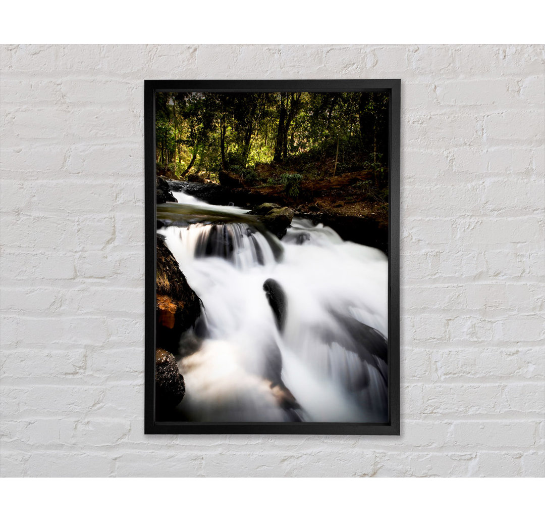 The Woodland Waterfall - Einzelner Bilderrahmen Kunstdrucke auf Leinwand