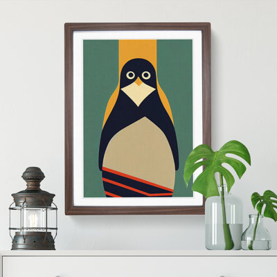 Modern Abstract Penguin No.4 - Framed Print