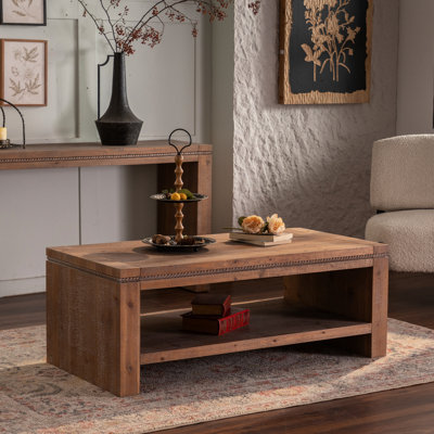 Solid Wood Top Coffee Table