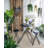 Stowable Side Table and Two Seats - 57.5" x 23.5" x 40" - Black