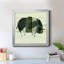 Woodgrain Pig - Peinture sur toile encadrée-492441474-492441500