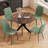 36in Round Dining Table Sets with Velvet Dining Chairs-1626548014-1626548003-1612051866