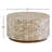 Abeale Round Mosaic Coconut Shell Coffee Table-1707128274