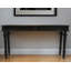 Console 54 po en bois massif gris vieilli
