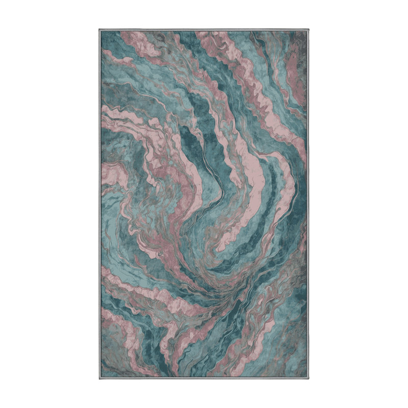 Tapis gris lavable à la machine, Rectangle 2 pi x 3 pi
