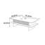 Table basse de style français avec rangement rétro-841883151