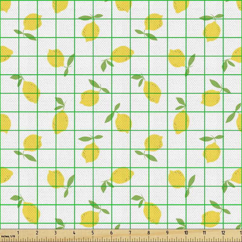 Chanoch Summer Pattern with Simple Cartoon Citrus Fruit Repetition Multi-Purpose Fabric