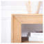 Console rustique en bois massif avec tablette de rangement - table d'entrée en bois naturel pour le salon, table de canapé avec tablette inférieure