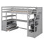Lit mezzanine avec bureau et tablettes-390512913-390512912