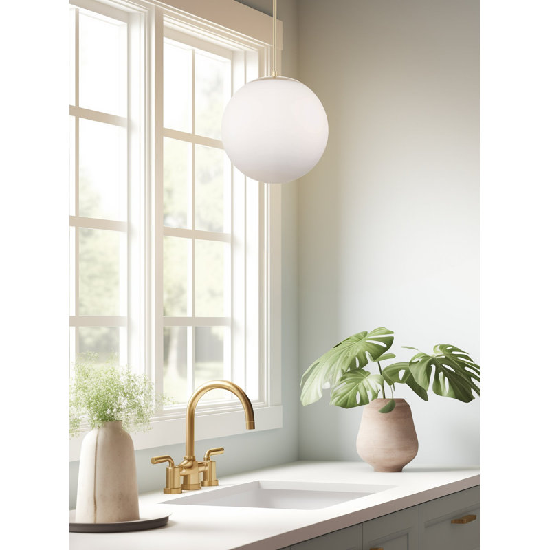 Kimbrielle 1 - Light Sphere Pendant, 59" H x 14" W x 13.5" D