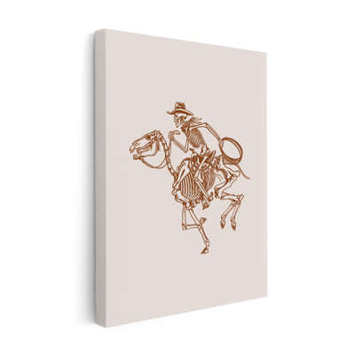 Cowboy squelette brun