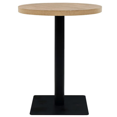Vowell Round Dining Table with Steel Base