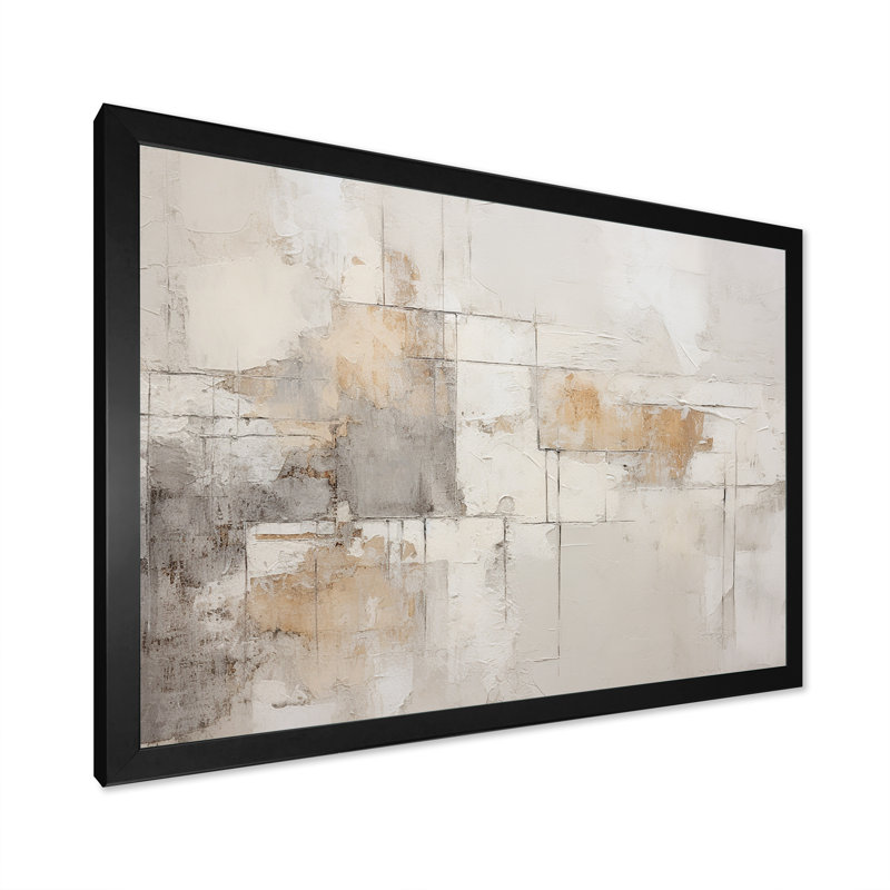 Minimalisme, art zen moderne scandinave I - Art mural moderne-scandinave, H 12 po x l 20 po x P 1 po, Cadre simple noir