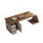 Brown Rectangular Manufactured with 3 drawers desk-108308773-108308776