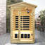 Sauna extérieur Brennor pour 2 personnes avec chauffage infrarouge lointain et fabrication en vieux sapin
