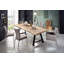 Taya Solid Wood Top Metal Base Dining Table-995596115-995596112
