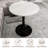 27.6-Inch Coffee Table, Mid-Century Modern Style Dining Table, Suitable For 2-4 People, Featuring A Round Marble Tabletop, For Various Settings.-132816623-132816620