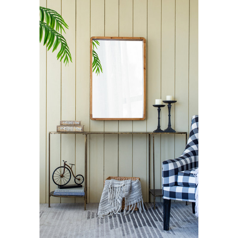 Miroir 24 po x 36 po en bois rustique - Embellissez le vestibule de votre salon