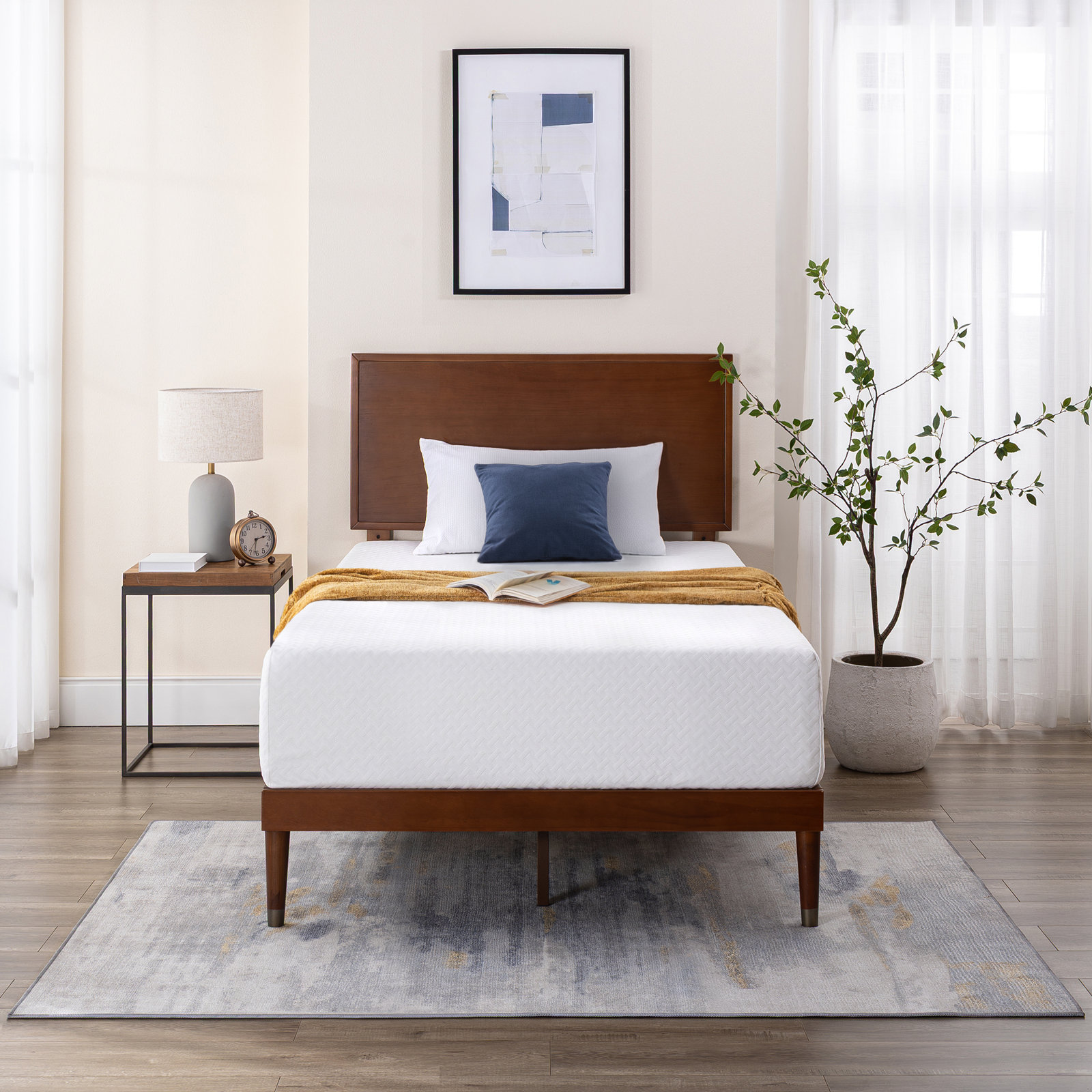  Firm Gel Memory Foam Mattress, 12", Extra-long Twin