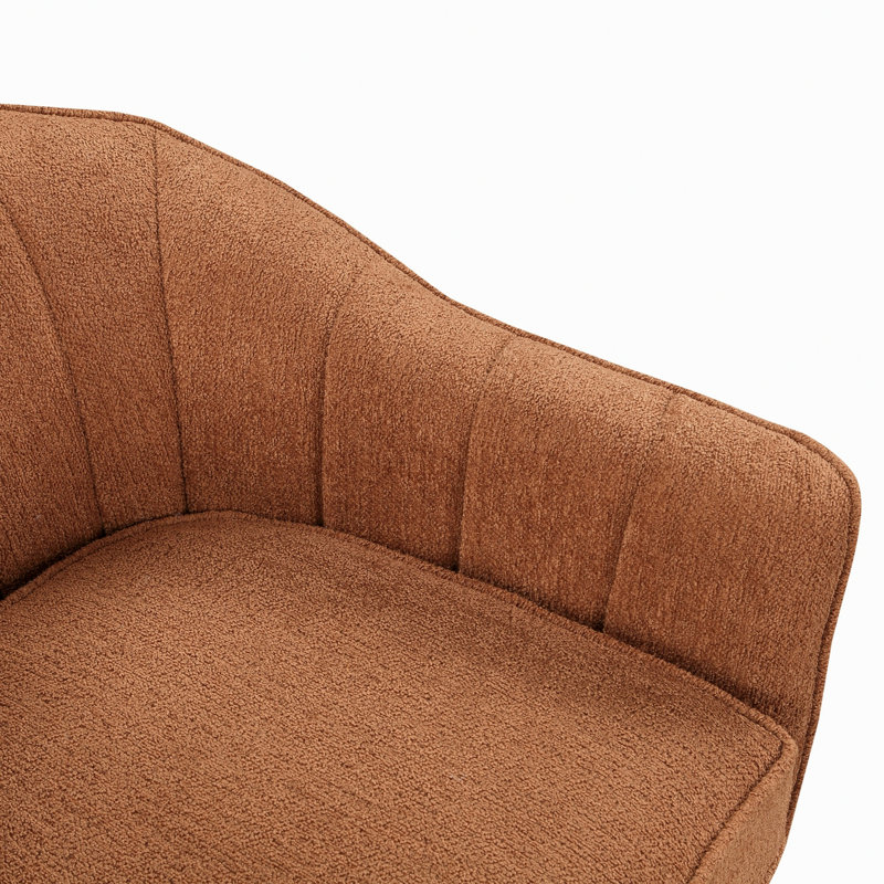 Chaise d'appoint, fauteuil rembourré, fauteuil pour la maison, Rouille