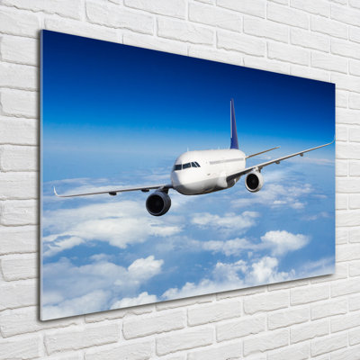 Airplane In The Air - Unframed Art Prints on Glass