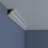 Endurathane Classic Crown Moulding, 2 1/4"H x 2 1/4"P x 3 1/8"F x 94 1/2"L, Factory Primed-1331717632