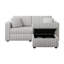 Canapé modulaire 75,6 po 2 places, repose-pieds et rangement libre-517128168