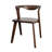 Rumy 7Pc Extendable Dining Table Set, 6 Chairs, Diamond Edge, Brown