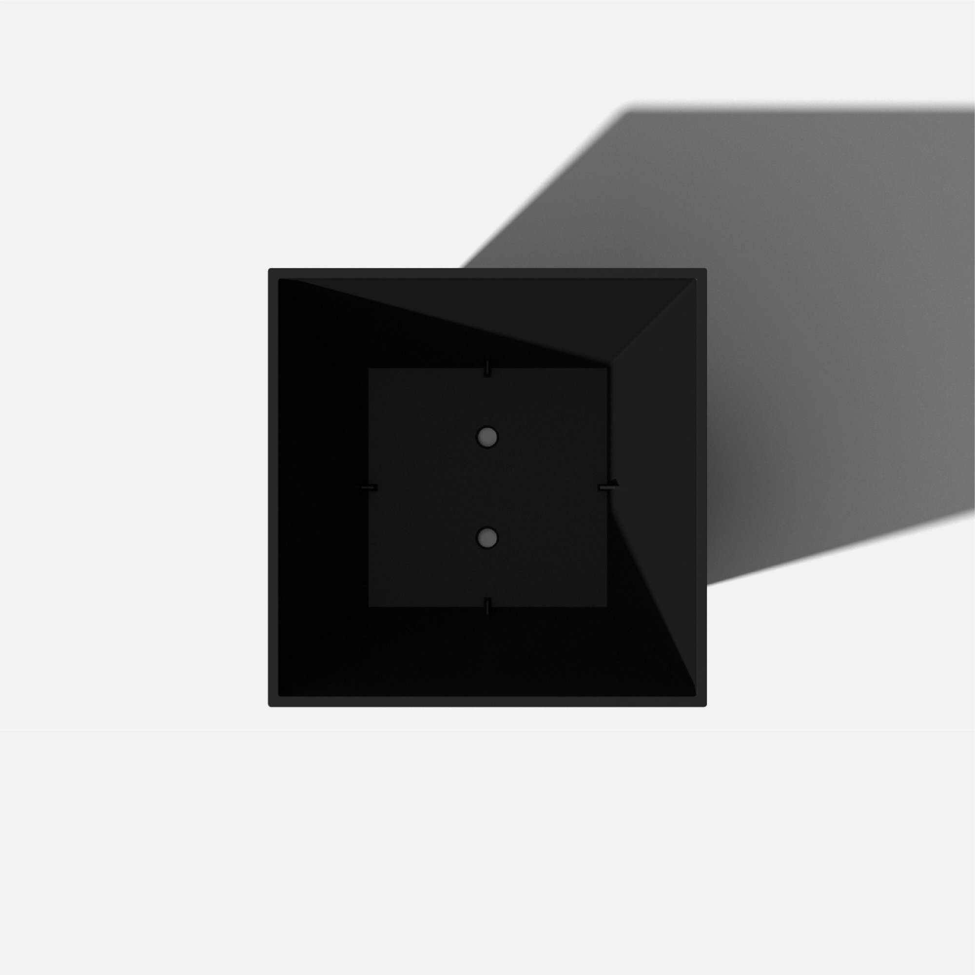 Pure Series Nobleton Planter, 1, Black, 18" H x 16" W x 16" D