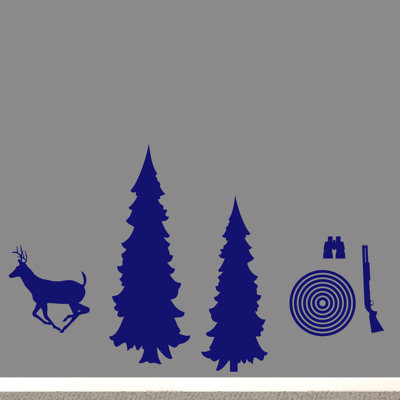 Ensemble de 6 décalcomanies murales pour le paquet de chasse