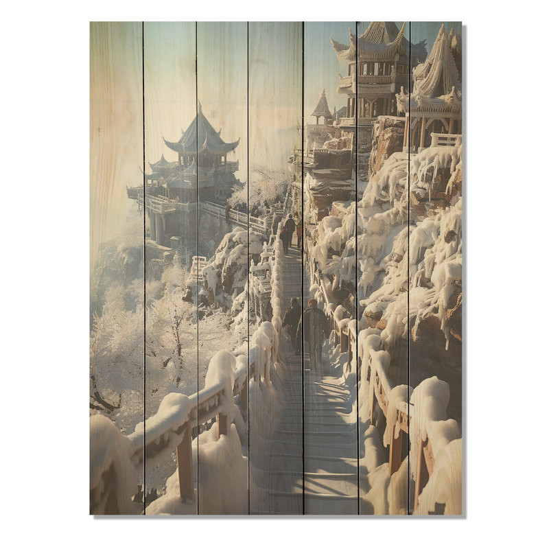 Hick Winter Mountain Track I - Winter Mountains sur impression sur bois, H 40 po x l 30 po