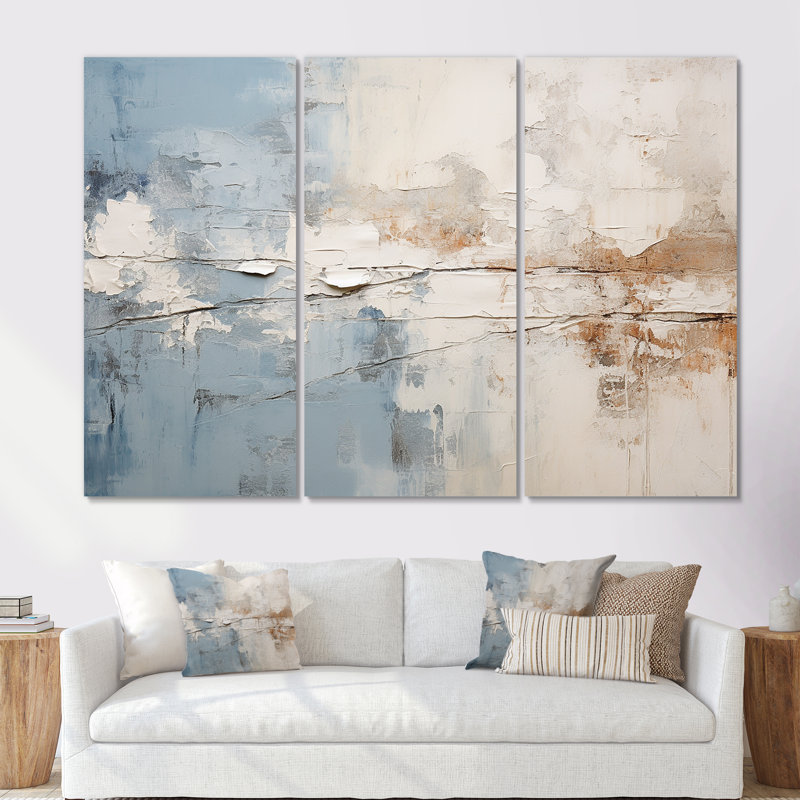Simplicity Winter Dream I - Ensemble de salon d'art mural paysage d'hiver, Toile tendue, H 40 po x l 60 po x P 1 po