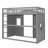 Twin House Loft Bed With Ladder & Solid Wood-493871238-493871232
