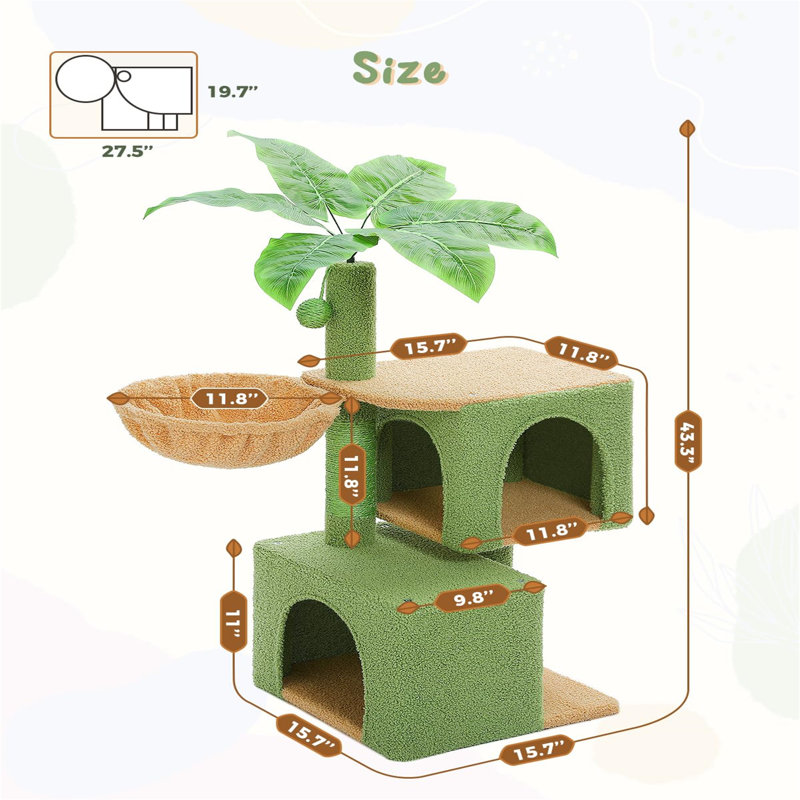 Alminus 110cm H Cat Tree