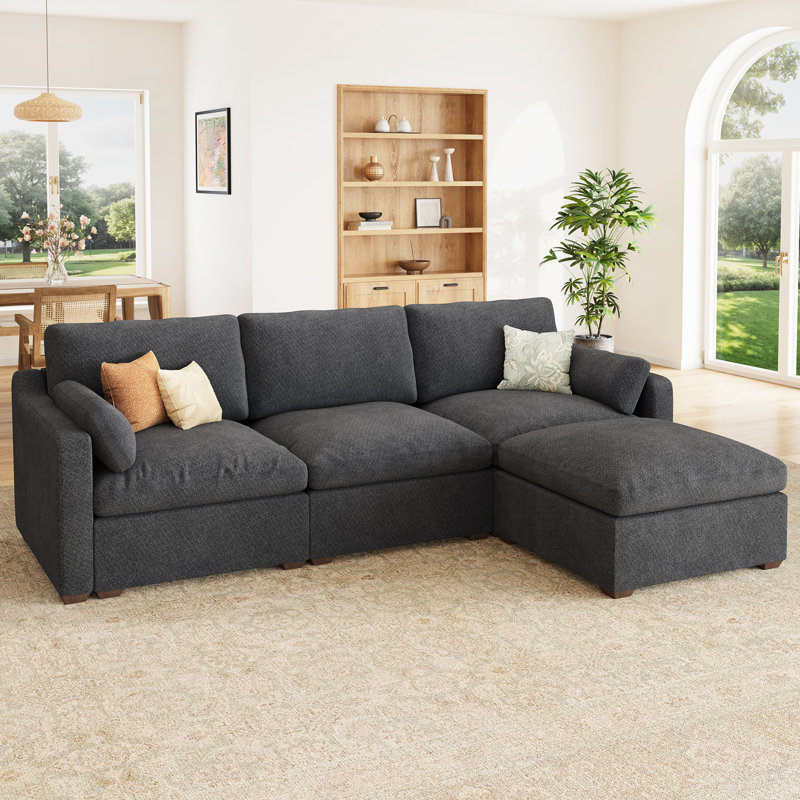Canapé modulaire Abramson, Gris chenille