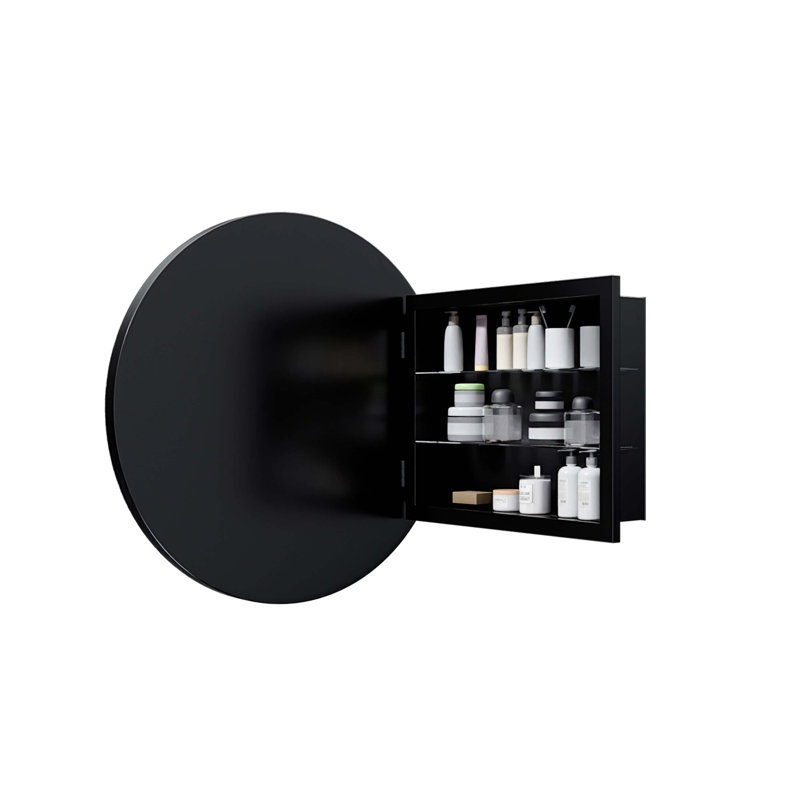 Armoire murale 23,6 pouces, Noir