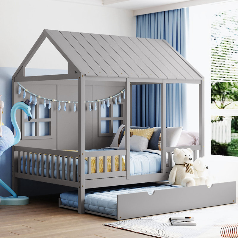Solid Wood Daybed, Gray