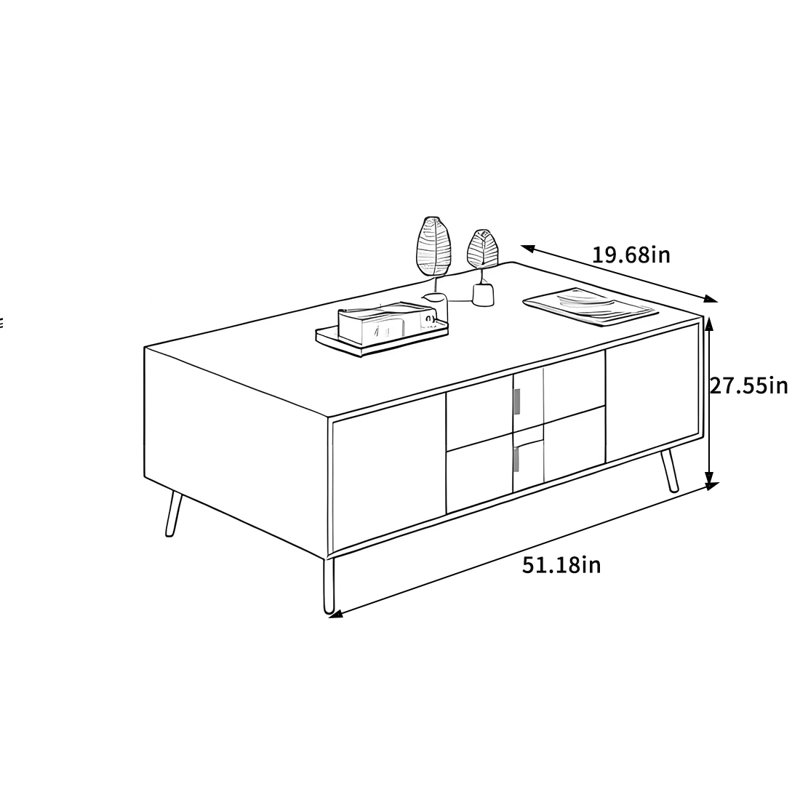 Modern Minimalist Coffee Table