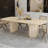 Burlywood Rectangular Solid Wood Dining Table-1246481749-1246481751
